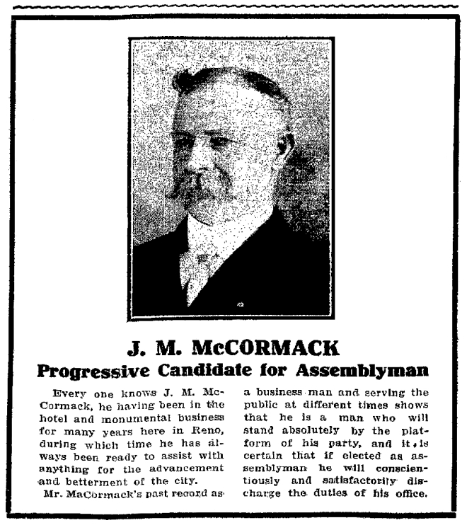 John Michael McCormack - Politician